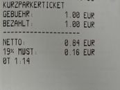 Pay my bill - 1,00 €