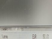 Fuel receipt - 50,01 €